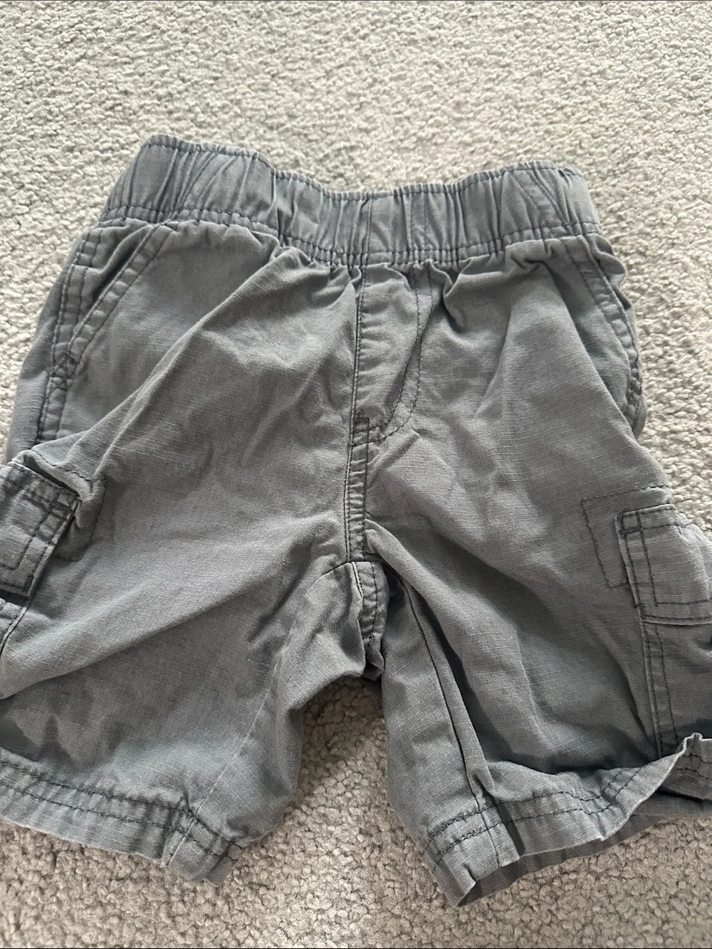 Kids Cargo Shorts Bundle - Gray, Olive Camo, Light Gray, Charcoal